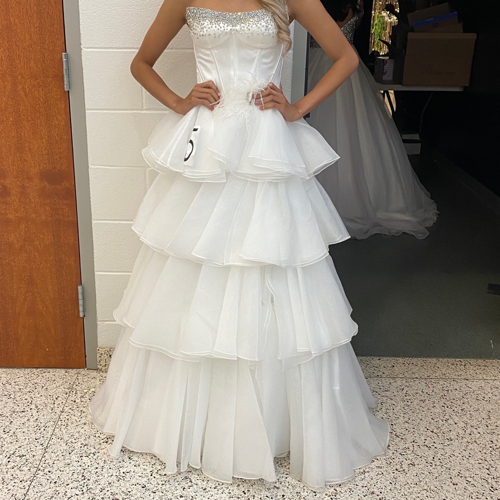 Sherri hill white gown 1000 all other